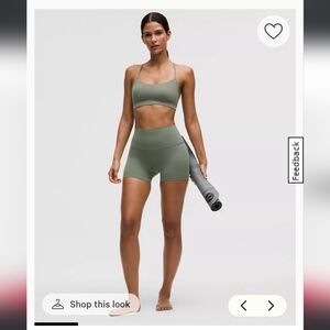 Lululemon Align High-rise 4" Short In Gray Sage